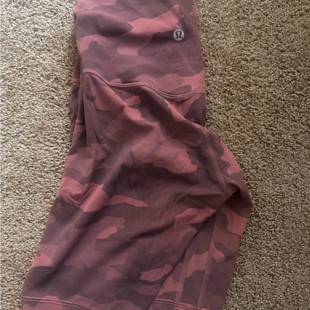 Lululemon Pink Camouflage Shorts - Picture 2 of 3